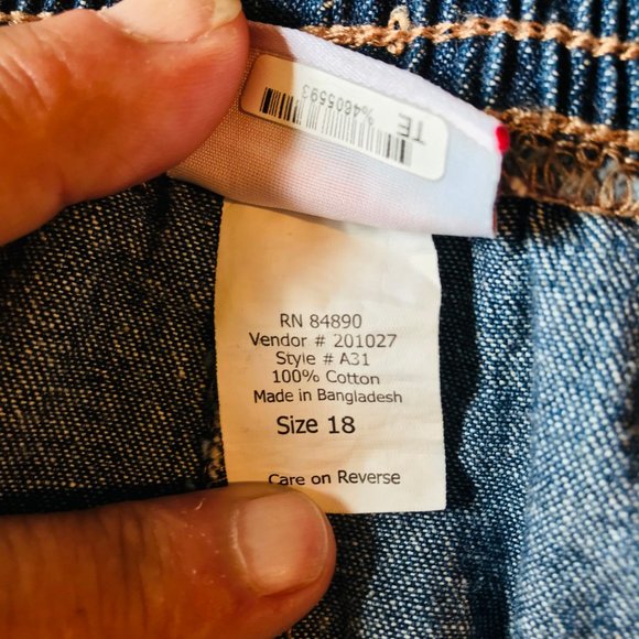 American Sweetheart Pull on Elastic waist Jeans Size 18 - Picture 4 of 8